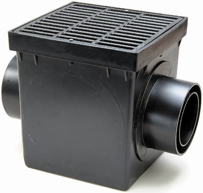 Double Outlet Catch Basin Kit, 12-In. x 12-In.