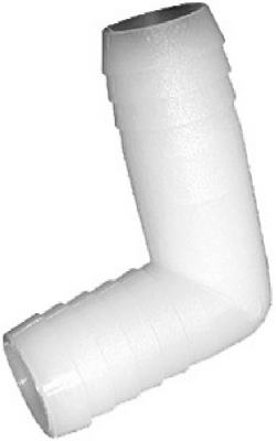 Pipe Fitting, Nylon Hose Barb Elbow, 90 Degree, 1/2-In. ID