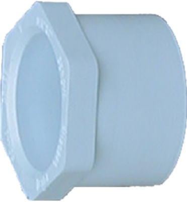 Reducer Bushing, Spigot x Slip, White, 1.25 x 3/4-In.