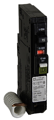 QO 15-Amp Single-Pole Arc Fault Circuit Breaker