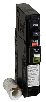 QO 20-Amp Single-Pole Arc Fault Circuit Breaker