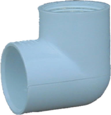 Pipe Fitting, PVC Ell, 90-Degree, White, 2-In.