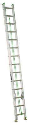 20-Ft. Extension Ladder, Aluminum, Type II, 225-Lb. Duty Rating