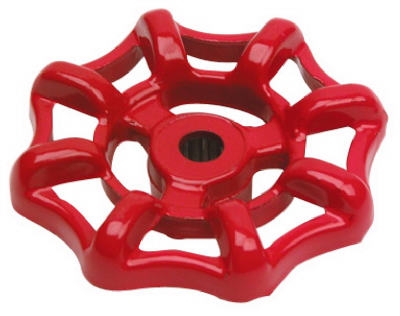 Sillcock Handle, Metal, Round Stem, Red, Must Be Purchased in Quantities of 5.