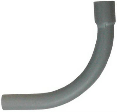 PVC Bell End Elbow, 90 Degree, Standard Radius, Electrical, 2-In.