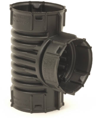Poly Snap Drain Tube Tee, 4-In.