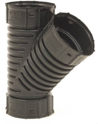 Poly Snap Drain Tube Wye, 4-In.