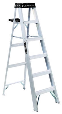6-Ft. Step Ladder, Aluminum, Type 1A, 300-Lb. Duty Rating