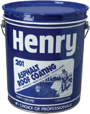 Asphalt Roof Coating, Fibered, 5-Gals.