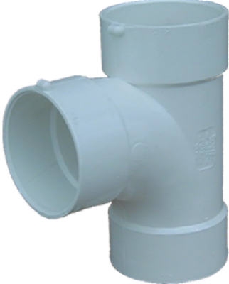 Sewer And Drain Sanitary Tee, 4-In.