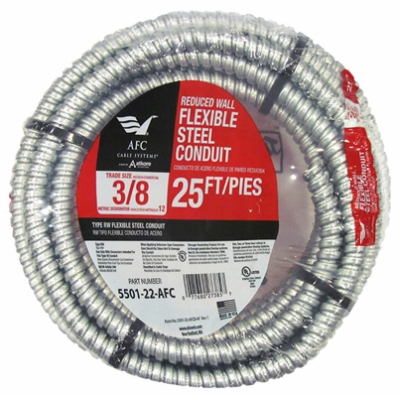 3/8 inchx25' Reduced Wall Steel Conduit - Coil