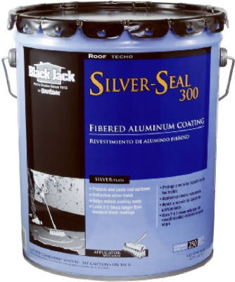 Silver Seal 300 Aluminum Roof Coating, Fibered, 4.75-Gals.