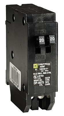 Homeline 20-Amp Single-Pole Tandem Circuit Breaker
