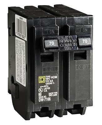 Homeline 70-Amp Double-Pole Circuit Breaker