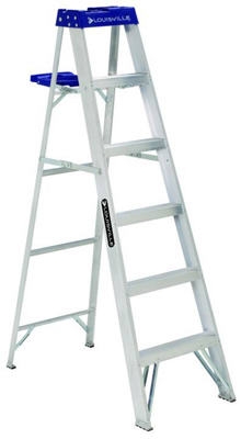 4-Ft. Step Ladder, Aluminum, Type I, 250-Lb. Duty Rating