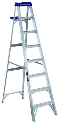 8-Ft. Step Ladder, Aluminum, Type I, 250-Lb. Duty Rating