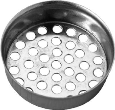 Laundry Tube Strainer Cup, Metal Chrome Finish, 1.5-In.