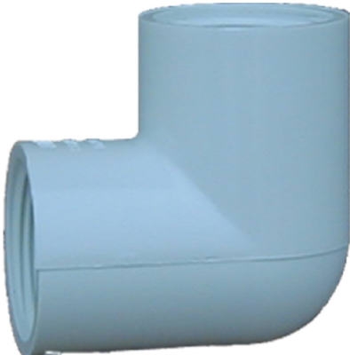 Pipe Fitting, PVC Ell, 90-Degree, White, 1-In.