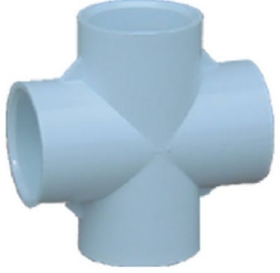 Cross, Slip x Slip x Slip x Slip, White, 1/2-In.