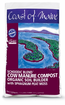 Composted Cow Manure Soil Builder, Schoodic Blend, 1-Cu. Ft.