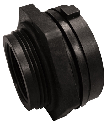 Pipe Fitting, PVC Bulkhead Fitting, 1-1/4-In.
