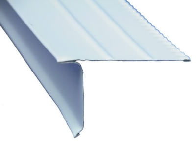 Drip Edge, Aluminum Hemmed, White, 2-1/8 x 2-In. x 10-Ft.