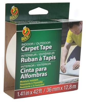 Fiberglass Carpet Tape, Indoor/Outdoor, 1.41-In. x 42-Ft.