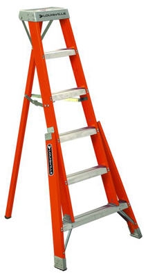 6-Ft. Tripod Step Ladder, Fiberglass, Type IA, 300-Lb. Duty Rating