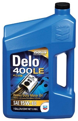 Delo 400 Low Emission Motor Oil, Heavy Duty, 1-Gal.