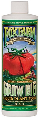 Grow Big Liquid Plant Food Concentrate, 1-Pt.
