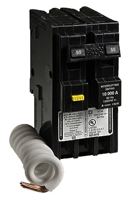 Homeline 50-Amp Ground Fault Circuit Breaker