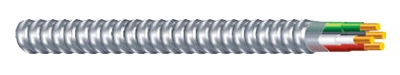 Flexible Conduit, Aluminum Metal Clad With Ground, 12/3, 25-Ft.