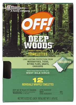 Deep Woods Towelettes, 12-Ct.