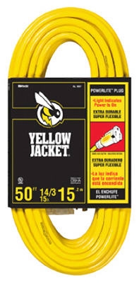 Yellow Jacket 50-Ft. 15A 14-Gauge Extension Cord