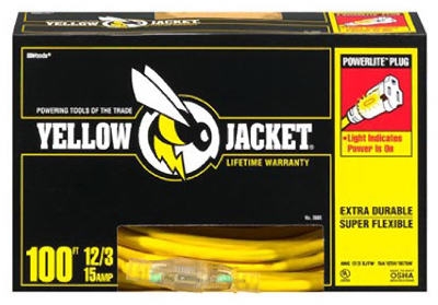 Yellow Jacket 100-Ft. 15A 12 Gauge  Extension Cord