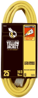 Yellow Jacket  25-Ft. 15A 14 Gauge Extension Cord