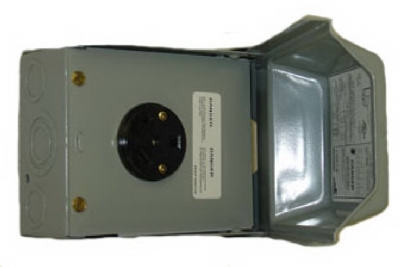 Outdoor Receptacle Enclosure, Surface Mount, 30A 120V