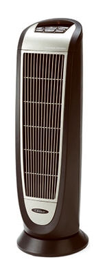 Ceramic Tower Heater, Digital With Remote, Black