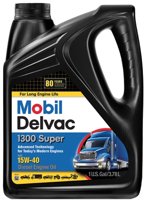 Delvac 1300 15W40 Super Diesel Engine Oil, Extra High, 1-Gal.