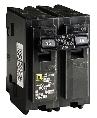 Homeline 15-Amp Double-Pole Circuit Breaker