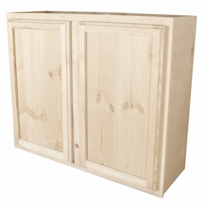 30x30 Pine Wall Cabinet