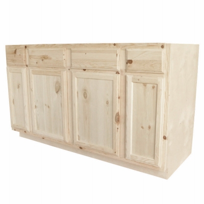 60 inch Pine Sink B Cabinet