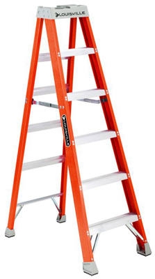 6-Ft. Step Ladder, Fiberglass, Type IA, 300-Lb. Duty