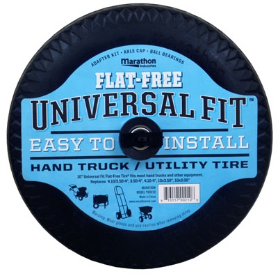 Universal Hand Truck Tire, Flat-Free, 4.10/3.50 - 4 inch LP