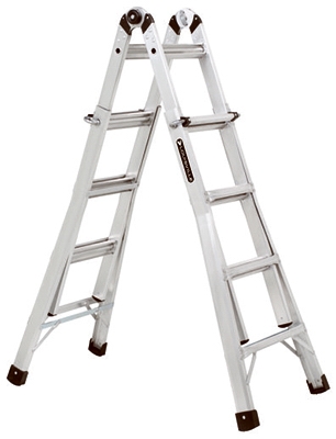 17-Ft. Multi-Purpose Ladder, Aluminum, Type IA, 300-Lb. Duty Rating