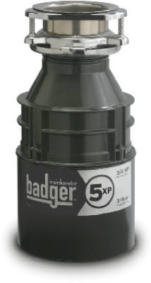 Badger 5XP Heavy-Duty Dura-Quiet Food Waste Disposer, 3/4-HP