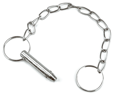 Pin/Chain Coupler, Chrome-Plated, 5/16 x 1-1/8 In.