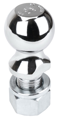 Chrome Hitch Ball, 2-5/16 x 1.25 x 2.5-In.