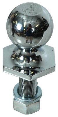 Steel Interlock Hitch Ball, 1-7/8 x 3/4 x 2-3/8 In.