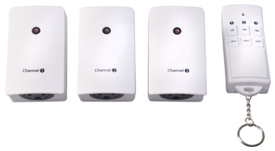 3-Outlet Indoor Plug-In Wireless Remote Control Timer